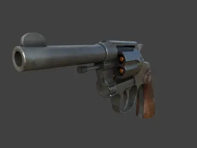 Shotgun - Highpoly Model revolver 3D model