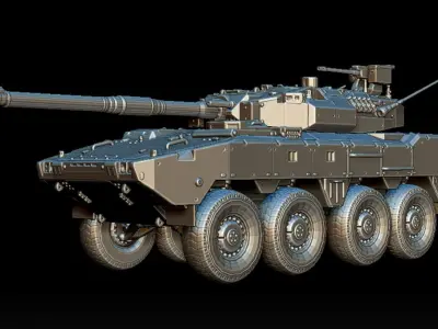 MCV MOBILE BATTLE TANK 3D print model