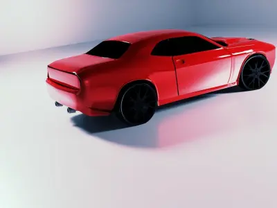 1989 Dodge Challenger Low-poly 3D model