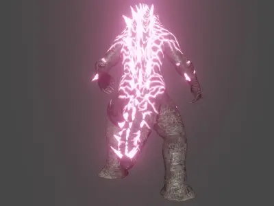 Godzilla Evolved Low-poly 3D model