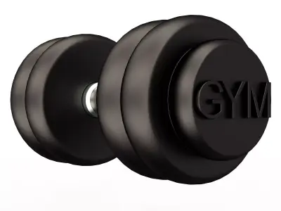 Compact Dumbbell 3D Model  Home Gym Equipment 02 Free 3D print model