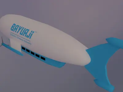 Electric Propeler Airship 3D model