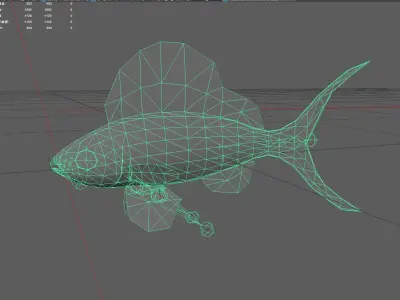 Serranidae Low-poly 3D model purchase