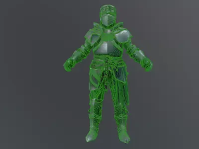 medieval knight 3D model