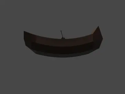 LowPoly Small Boat Free low-poly 3D model