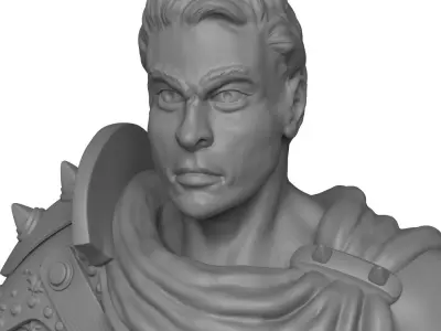 Print Ready Male Warrior Statue 3D print model purchase