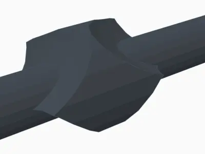 low poly battle axe for game Free low-poly 3D model