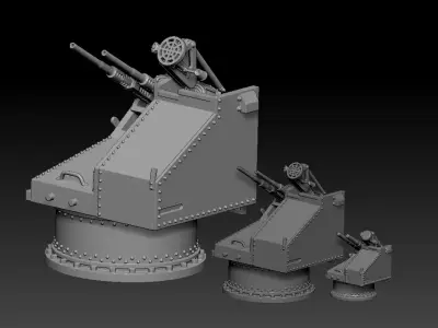 Oerlikon Double Barrel for print 3D print model