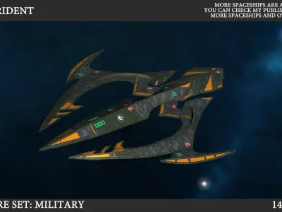 UAV Trident FREE Free low-poly 3D model