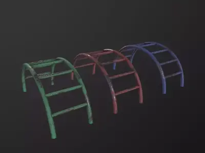 Soviet Oldschool Climber 3D Model Low-poly 3D model