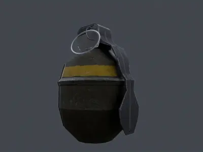 shgr56 hand grenade swedish 3D model