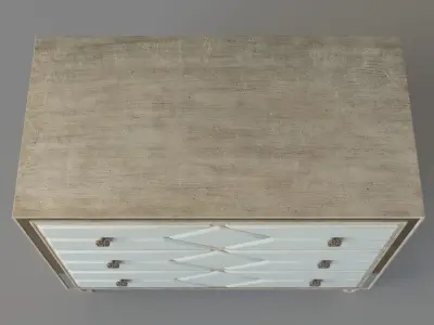 Bedroom Sanctuary Queen of Diamonds Bachelorette Chest 3D model