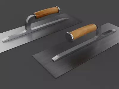 Plastering Trowel 3D model Low-poly 3D model