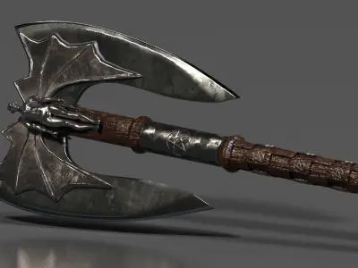 Axe model Low-poly 3D model
