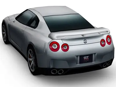 Nissan GT-R Multi Color Free low-poly 3D model