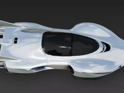 Realistic Galactic Speeder 3D Model Low-poly 3D model