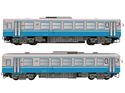 JR Shikoku Japanese Train 32 Kiha Diesel Locomotive 3D model