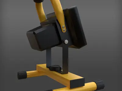Portable Work Light Low-poly 3D model