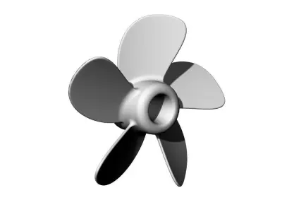 5 Blade Propeller 3D model