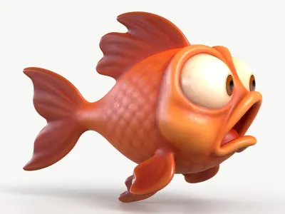 Golden Fish 1 3D model