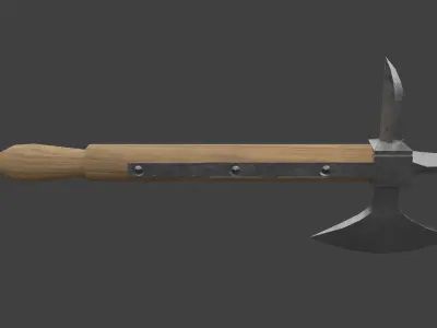 German Cavalry Ax Low-poly 3D model