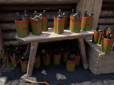 British WW2 Mk2 Anti-Personnel Mine 3D model