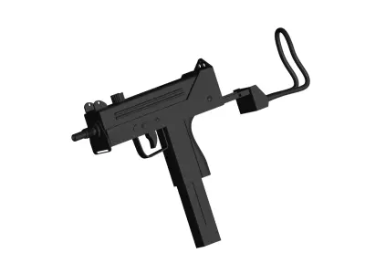 Mac10 submachine gun 3D model