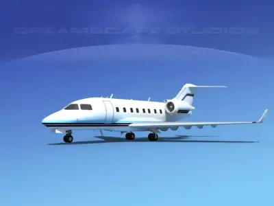 Bombardier Challenger CL-605 V07 3D model
