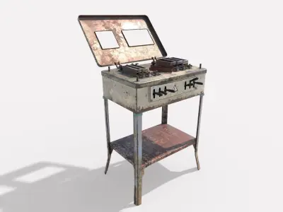 Old Electro Shock Device 3D model