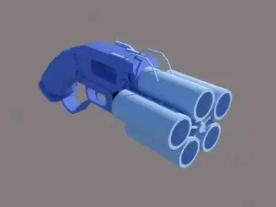 Wip weapon standerd edition  Low-poly 3D model