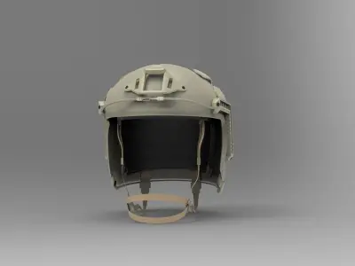 Tactical High Cut Military Helmet  3D model