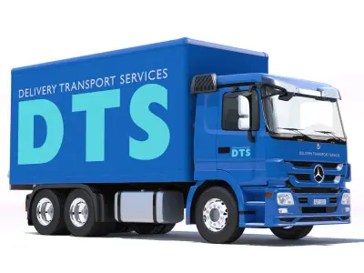 Mercedes Actros Box Truck 3D model