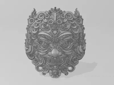 Mythical Beast Mask 3D model