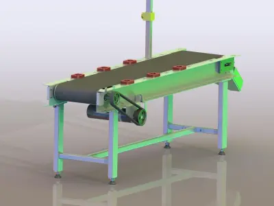 Conveyor machine 3D model