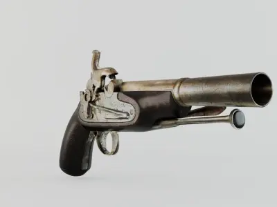 OLD GUN 3D model
