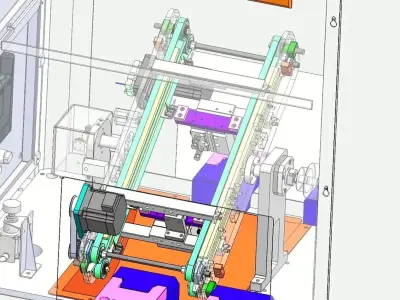 Automatic Motherboard Supplier Flip Machine for SMT Production 3D model