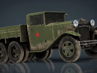 GAZ AAA TRUCK DIRT 3D model