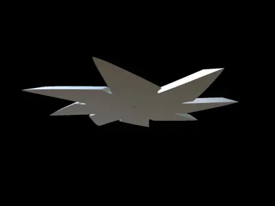Shuriken metal star 3D print model