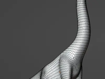 BRACHIOSAURUS dinosaur Low-poly 3D model get