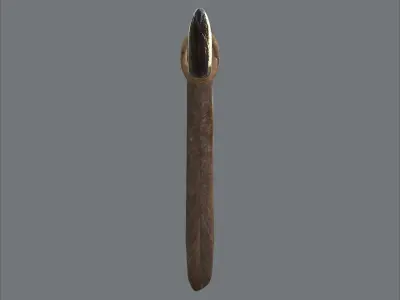 Primitive Stone Axe 4K PBR 3D model