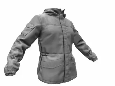 Russian Military Jacket Gorka High Poly 3D model