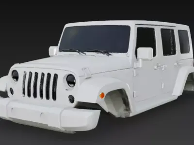 jeep body  3D model