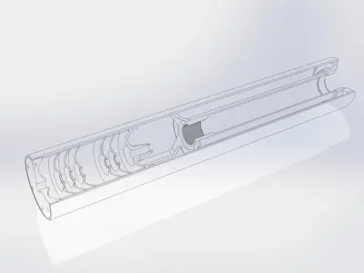 Compensator Sound level reduction silencer and suppressor Free 3D model