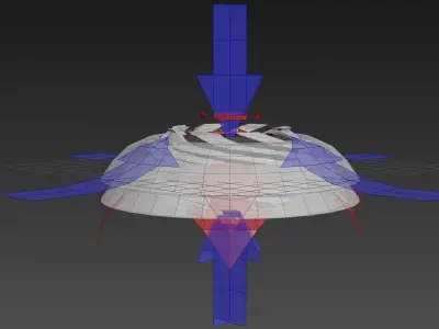 Double Inverted Coanda Motor - Concept 3D model