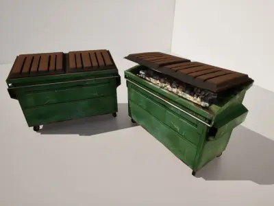 Dumpster 3D model purchase