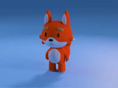 Cute Fox 3D model