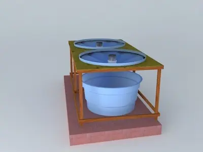 Bed cultivation for duckweed Free 3D model