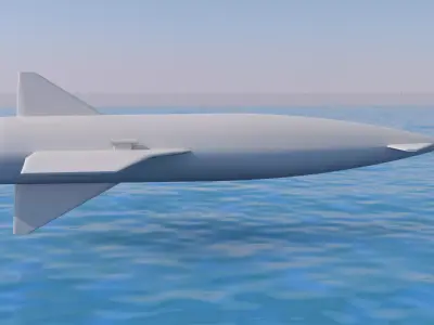 Avro Blue Steel Missile Low-poly 3D model