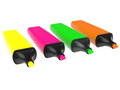 Colored marker 01 3D model