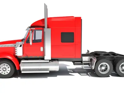 Semi Truck 3D model get